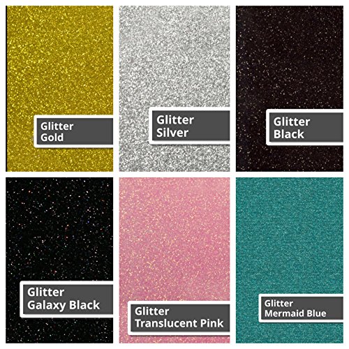 Siser Glitter Iron On Heat Transfer Choose 5 Colors, 5 12”X20” Rolled Sheets, Great Color And Sparkle #TOP1