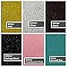 Siser Glitter Iron On Heat Transfer Choose 5 Colors, 5 12”x20” Rolled Sheets, Great Color and Sparkle