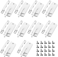 Aecsze 10-Pack Cam Action Window Sash Locks - Heavy-Duty Zinc Alloy Security Latches for Sliding, Hung Windows (White)