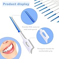 Vista 4 de 120 piezas de cepillo interdental desechable palillo dental herramienta de limpieza dental para limpieza bucal profunda cuidado de la salud