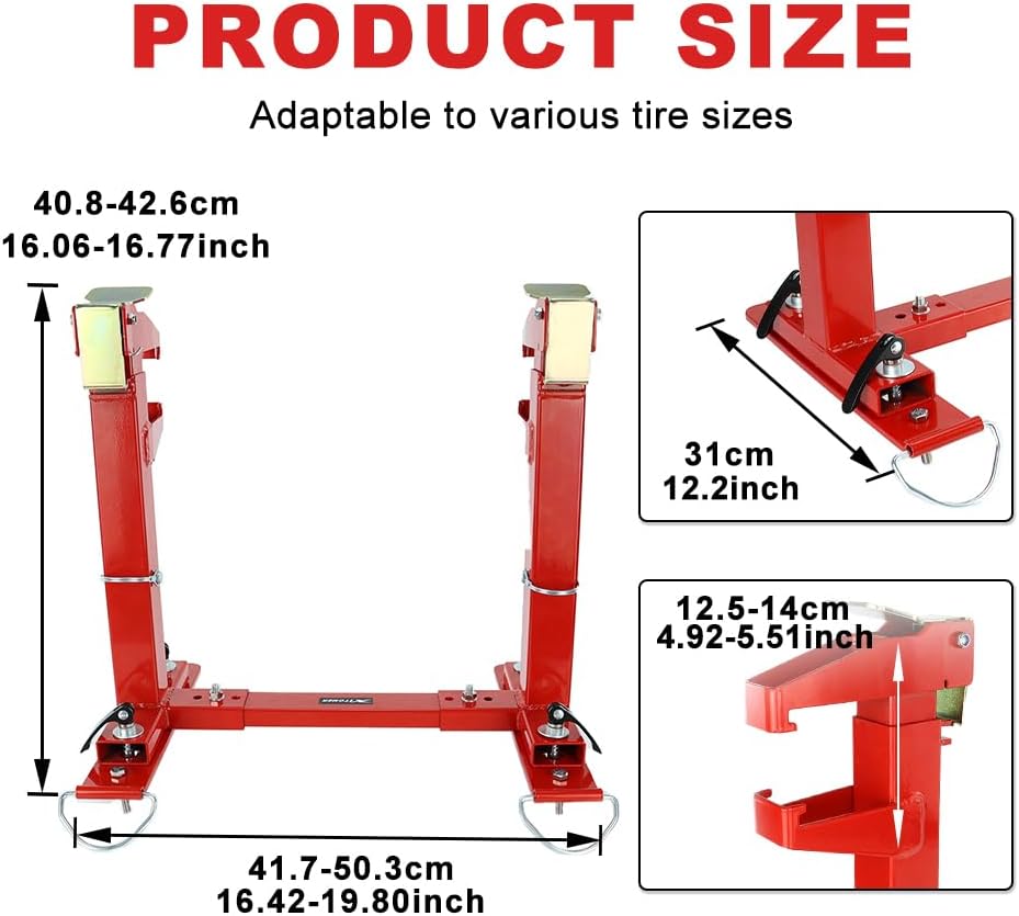 Xitomer Heavy Duty Trailer Garage Stand Quickload Transport System Hauler Fit For Motocross Enduro Bikes 125cc to 500cc, Truck Or Trailer Use, With Lock Pin And Quick Release Base Dirt Stand