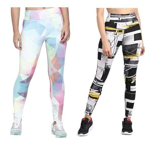 patterned athletic leggings