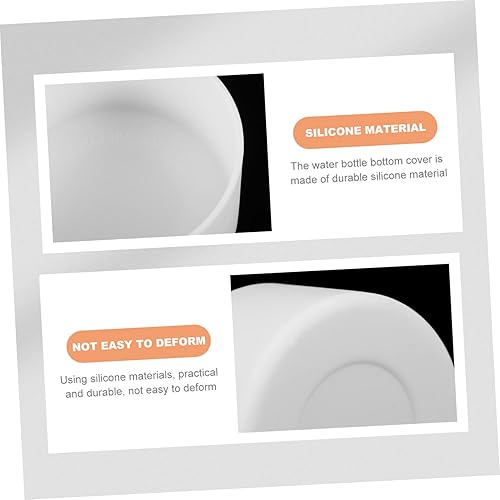 Miniatura 9 de Mikinona 2 unids silicona botella de agua cubierta de silicona botella de agua botella de agua protector inferior frasco mangas inferiores frasco