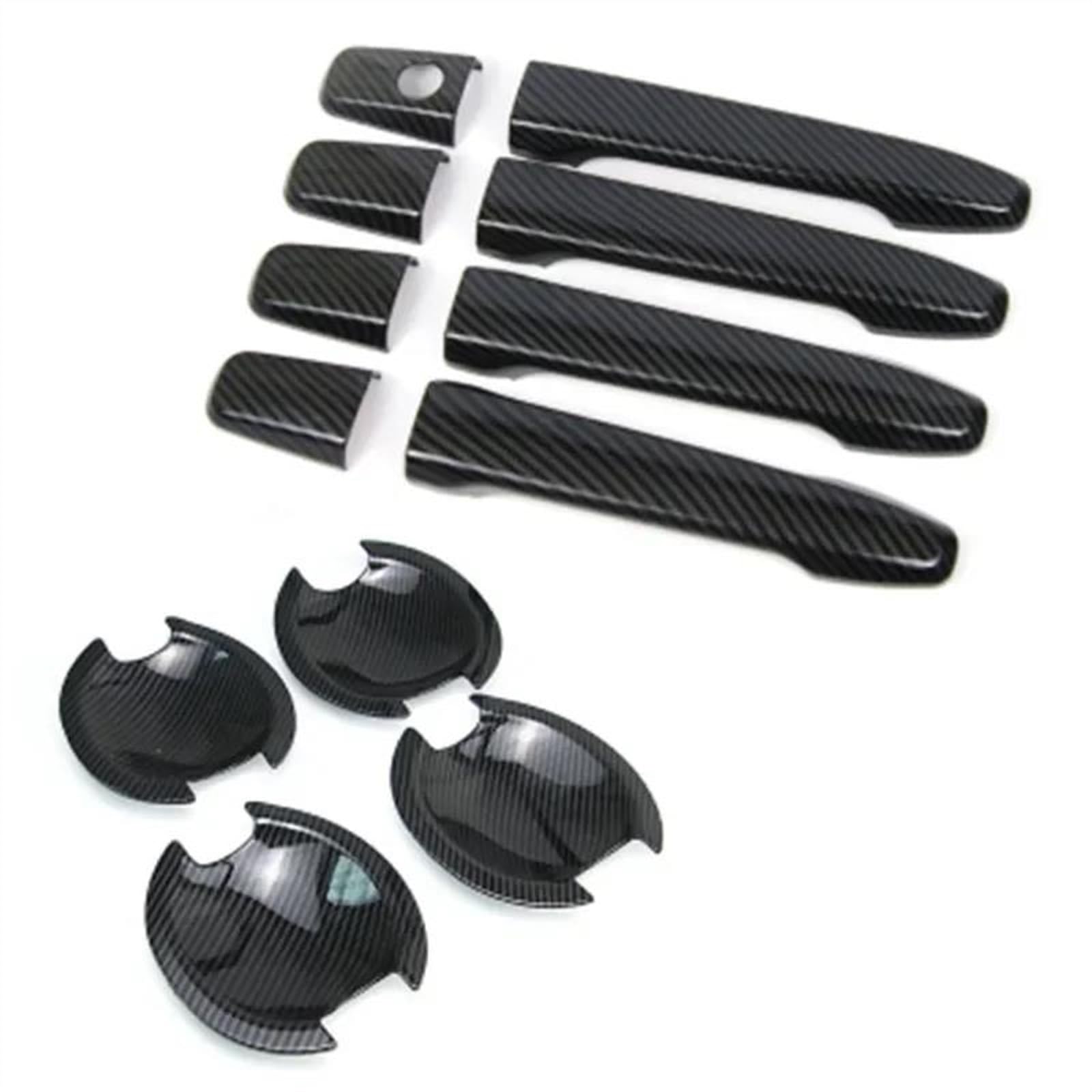 CSSPDM Car Styling Outer Door Bowl Handle Stickers Protection Covers Trim for Mitsubishi for Lancer/Lancer X/Lancer Evo 2010-2018(E)