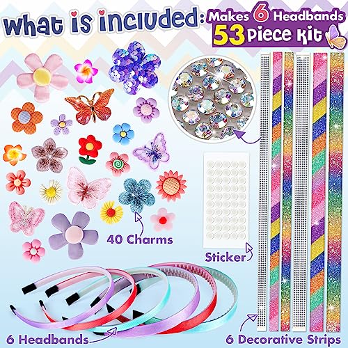 CITSKY Best Gifts for 5-Year-Old Girls: Craft Kits for Kids 5-12 | Fashion Girls Hair Accessories Making Set | That Allows Girls to Make Their Own Unique DIY Flower Hair Accessories - Image 7