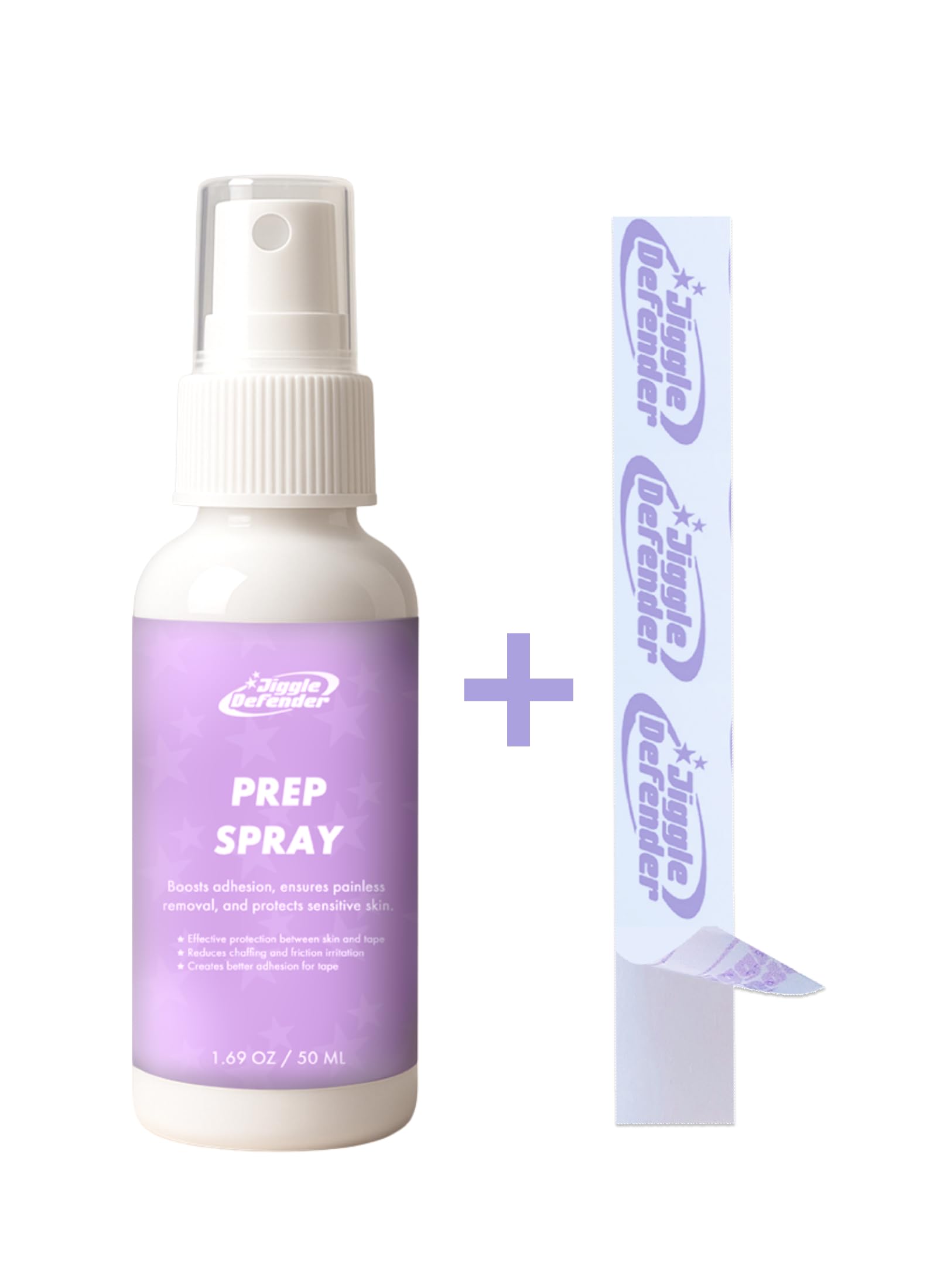 MOEFLAVOR Jiggle Defender - First Cosplay Lingerie Tape for Cosplayers - Heavy Duty Fabric Tapes for Fashion, Halloween & Holidays - Ultra Sticky 12 Hr Strength: Body Tape and Remover Combo