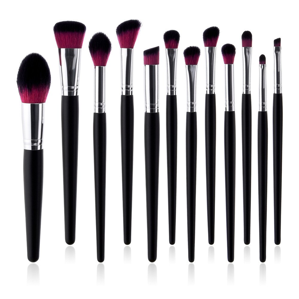 Set da 12 Pezzi Pennello per Eyeliner, ombretto, Labbra, Polvere, fondotinta, Pennello Star Make up Alien