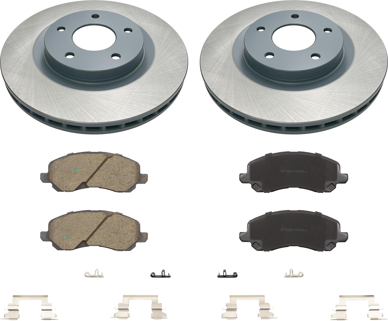 MOTEX Front Disc Brake Kit for Mitsu 07-20 Outlander 08-17 Lancer 11-21 Outl Sport 11-18 RVR, Jeep 07-17 Compass/Patriot, Chry 07-10 Sebring 11-14 200, Dodge 08-14 Avenger 07-12 Cal (with 294mm rotor) - 3
