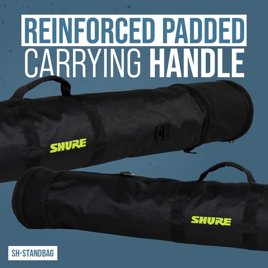 Shure by Gator Gepolsterte Tragetasche für zwei Drahtlose Mikrofonsysteme, schwarz (SH-WRLSSCARRYBAG-2)