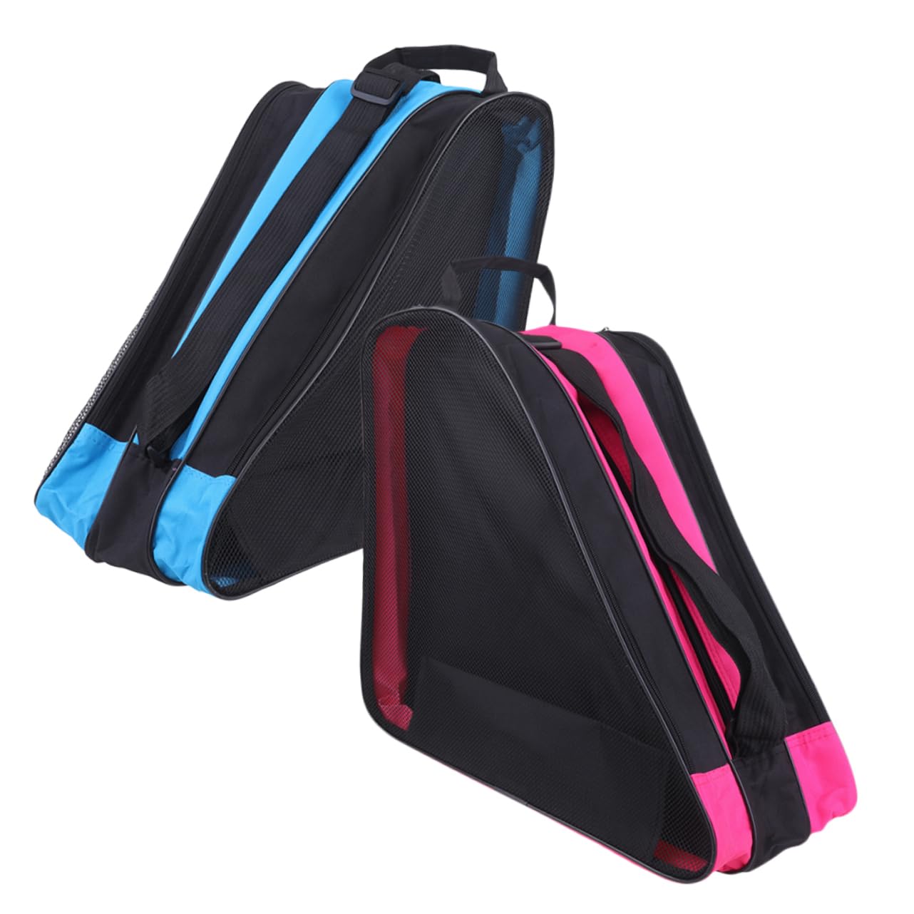 ibasenice Borsa per lo skate borse per pattini scarpe da pattini a rotelle pattinare pattini da ghiaccio borsa per scarpe da skate portarulli Panno Oxford Blue