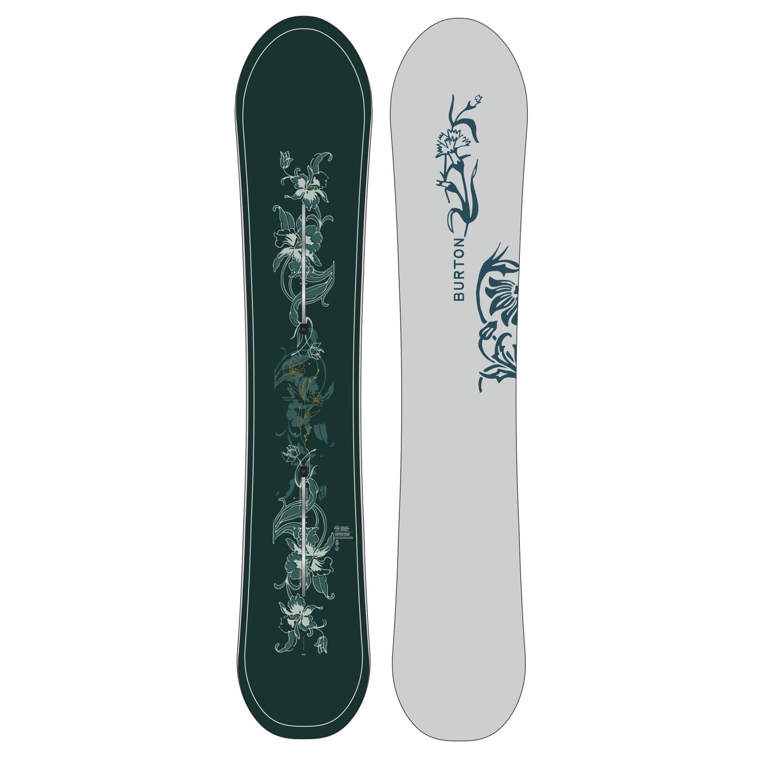 Burton Counterbalance Camber Deco Snowboard Herren – Größe 162 breit – blau