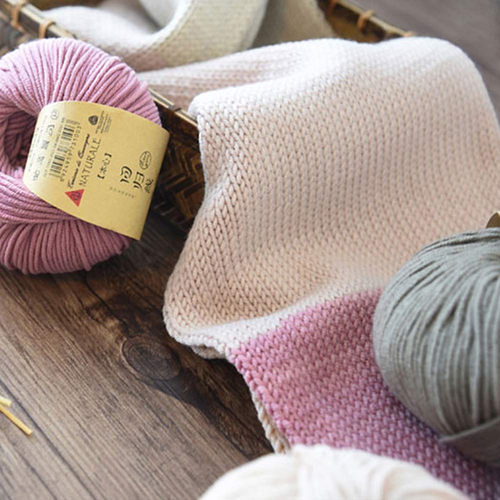 Bolas de Lana 200G Merino para Crochet y Tejido, teñido de Plantas, Medio Grueso de Lana Hilo,03