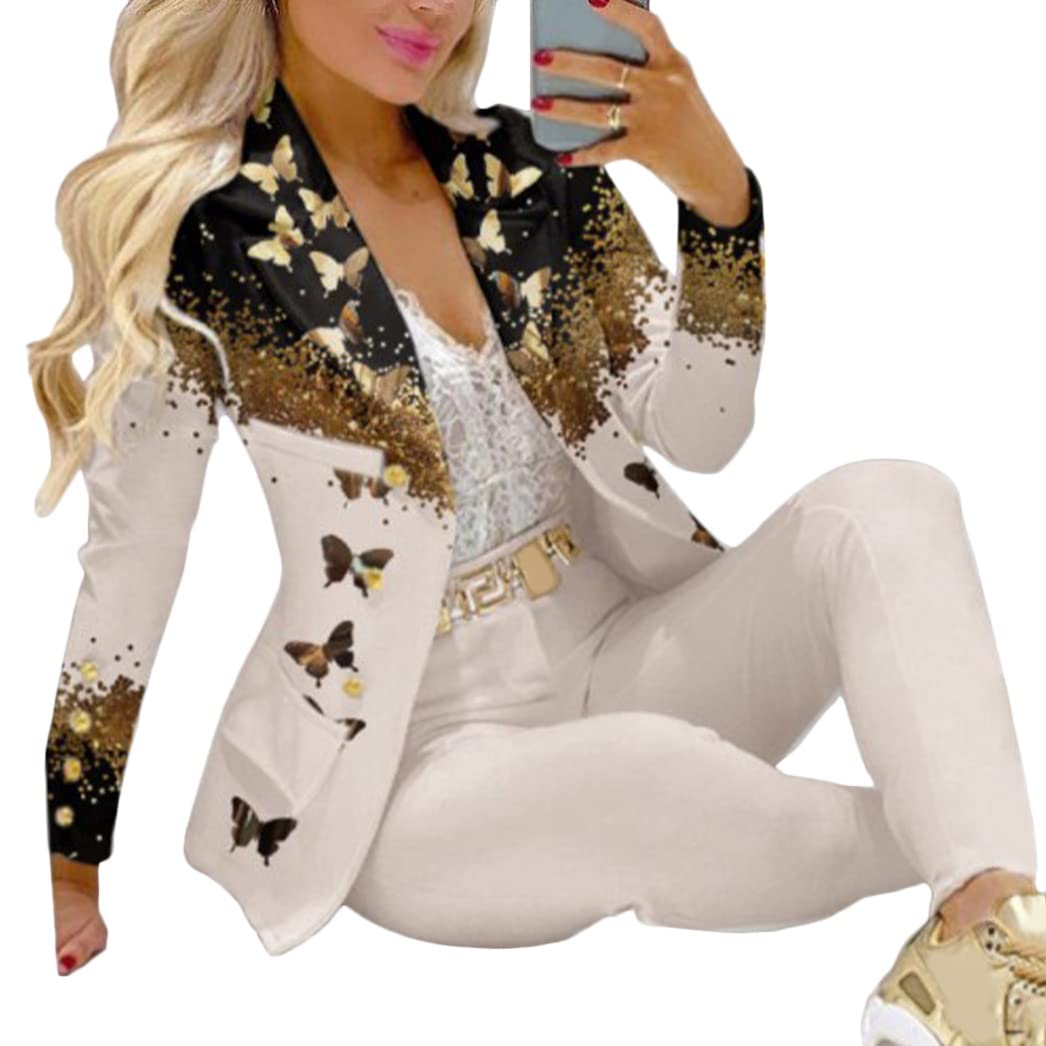 Tailleur Donna Elegante Con Giacca E Pantaloni - Taglie Forti, Per Ufficio, Matrimoni E Cerimonie - Foto 6