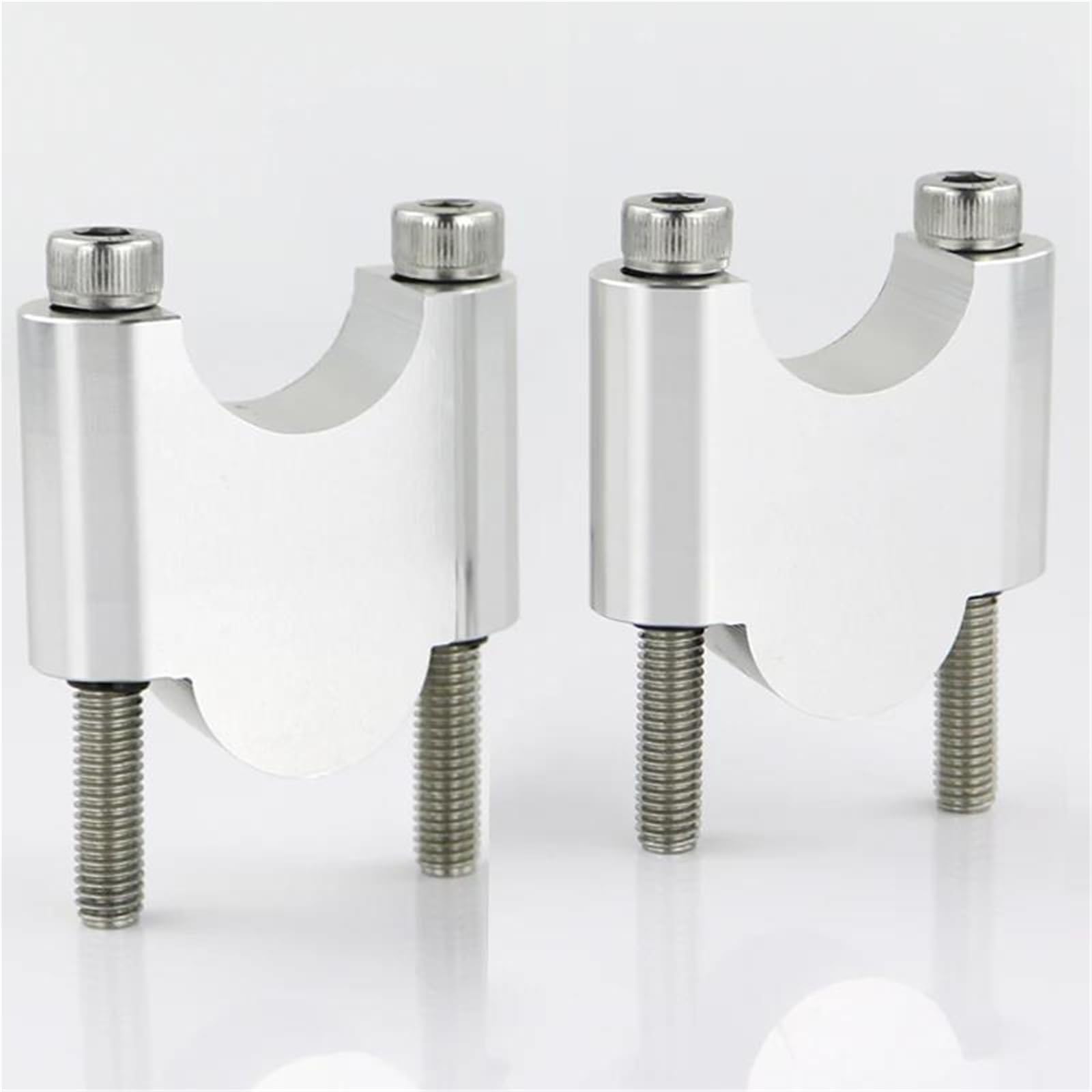 Handlebar Riser Bars Kit Motorcycle Handle Bar Risers For Ducati Monster S2R S4R Hypermotard 796 821 939/939SP 1100 Handlebar Riser Clamp Mount Adapter Cnc Handlebar Mount Risers Clamp(Silver,40mm)