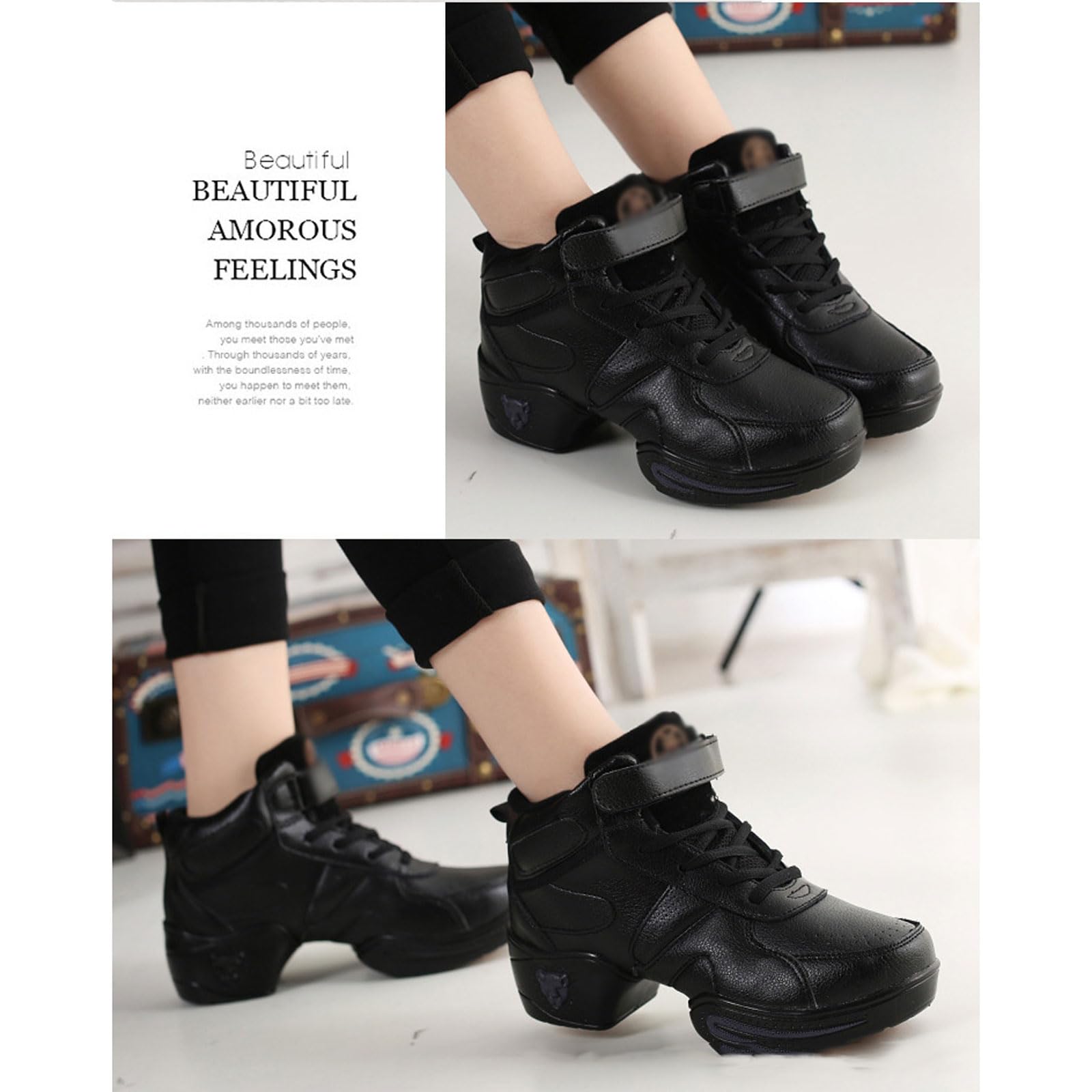 Scarpe Jazz Donna da Ginnastica e Passeggio - Leggere e Traspiranti Con Suola Divisa per Jazz di Strada, Balletto, Danza Folk e Allenamento di Danza per Bambini