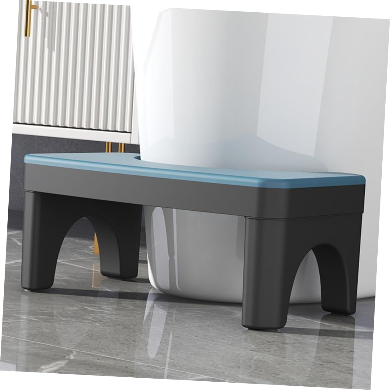 WOFASHPURET Squatting Foot Stool for Adults Toilet Stool Load-Bearing Ability Pp Material for Bathroom