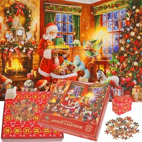 Jigsaw Advent Calendar 2024 with 1008 Pieces Cover