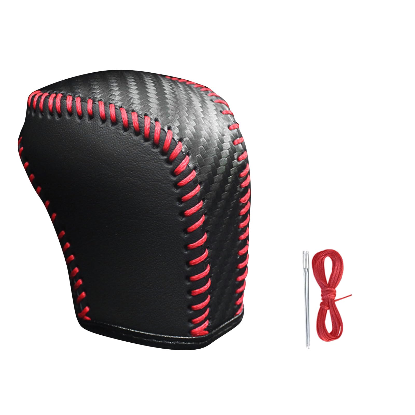 Obotsnoi Auto Leather Gear Shifts Knob Protector Gear Shifts Knob Covers Vehicle Stick Shifting Guard Vehicle Spare Part for Vehi PU Leather Covers