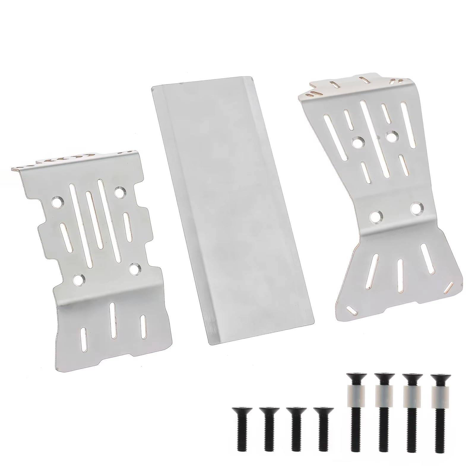 Compatible con ARRMA para Gorgon 1/10 RC Coche Piezas Upgrade Placa Protectora De Chasis En Acero Inoxidable Maquetas