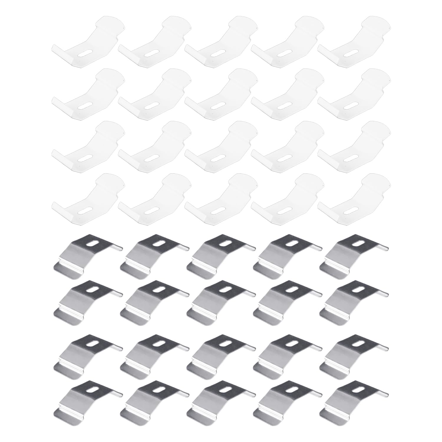RNFKSU 20 Pieces Of Blinds Clips, Top Mounting Brackets, Blinds Accessories, Curtain Fixing Buckles, Suitable For Home And Office.