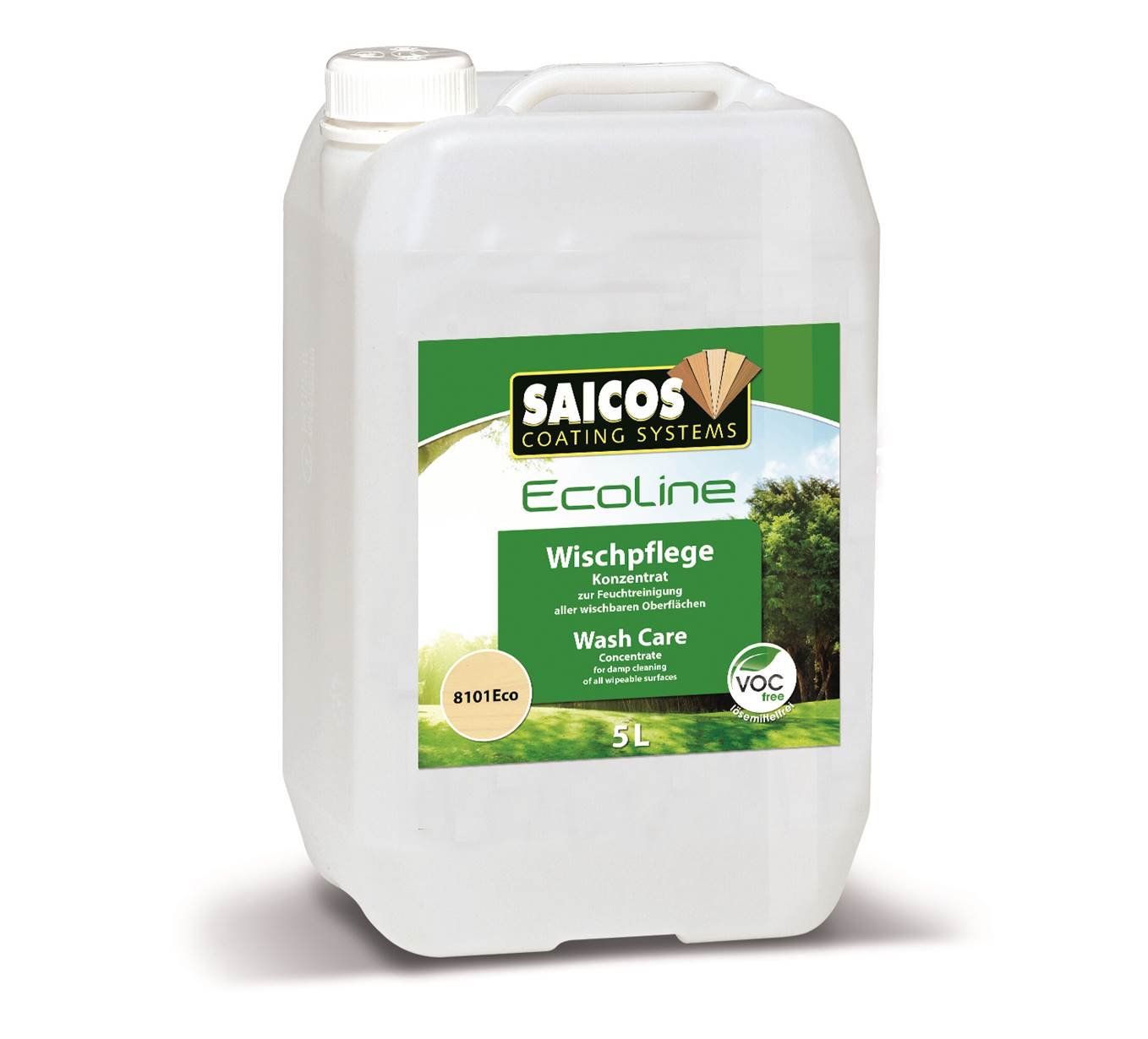 Saicos 8101 610 Mop-On Cuidado de la Madera Transparente 5,0 L
