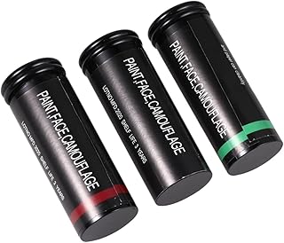 COHEALI 9 Peças Pintura Facial Preta Camuflagem Pintura Facial Camo Floresta Suprimentos Pintura Facial Cs Homem Pintura De Camuflagem Pintura De Camuflagem Bastão Maquiagem Biônica Para