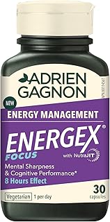 Adrien Gagnon - Energex Focus – Mental Sharpness & Cognitive Performance for 8 Hours- L-Theanine & Caffeine - 30 Capsules