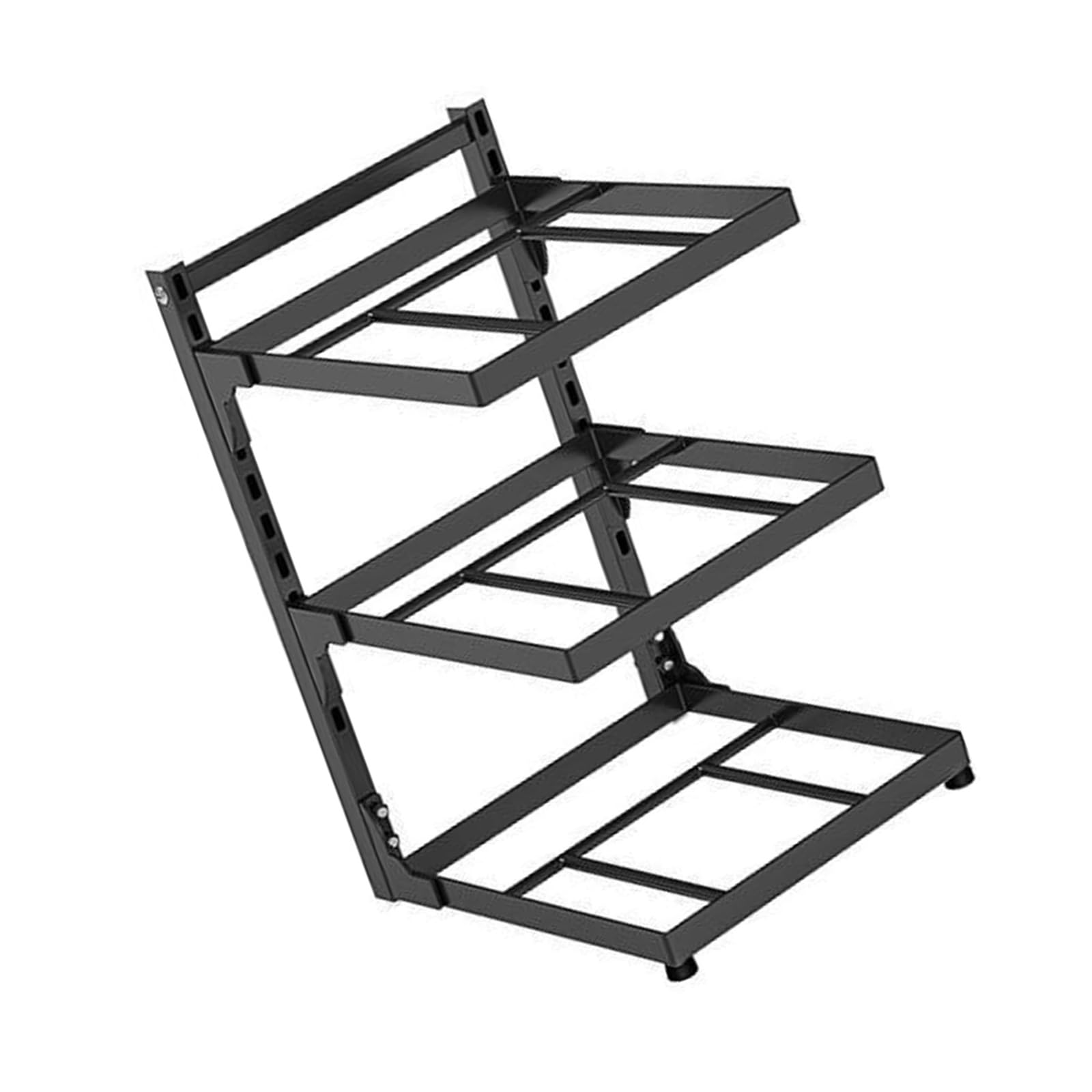 GLJTUO Space-Saving Kitchen Cabinet with Adjustable Carbon Steel Shelves - Versatile Pot and Utensil Rack for Efficient Storage Solutions (3 Ripiani.),3 Ripiani.