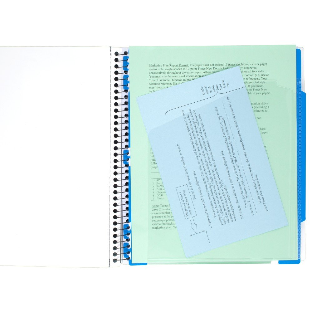 Five Star Advance Spirale Notebook, 1 Thema, College liniert Papier, 1 Blatt, Farbe wird variieren (6322) 2er-Pack Cobalt, Green
