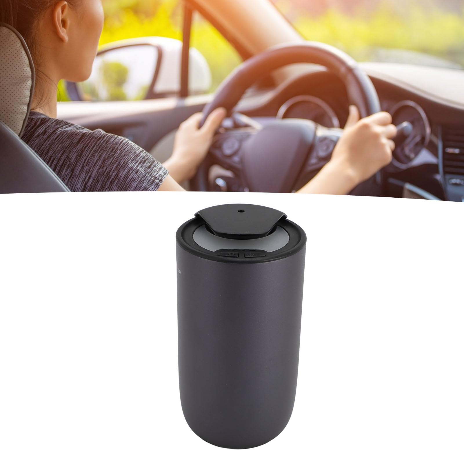 Difusor de aromaterapia para Coche sin Agua, difusor de aceites Esenciales Recargable para el hogar y el Coche, difusor de Gas frío portátil con Pantalla LED para Crear un Ambiente