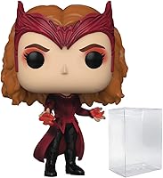 Vista 1 de POP Marvel: Doctor Strange Multiverse of Madness - Figura de vinilo de Funko de la bruja escarlata (con funda protectora de caja compatible)