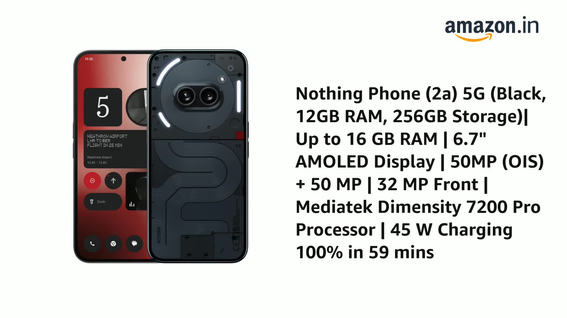 Nothing Phone 2a メモリ12GB ストレージ256GB Nothing Phone (2a) 5G Special Ed Gray | 256GB Storage + 12GB