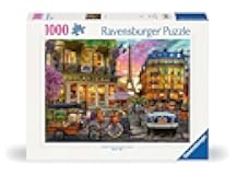 Ravensburger - Paris at Dawn - 1000 Piece Jigsaw Puzzle - Quaint Imagery of Paris from Yesteryear - Beautiful, Vibrant Colors - Frameable - Premium Quality - Puzzles for Adults