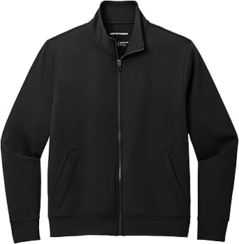 トップス ANDWANG Krirakira zip up black size:001 Port Authority Double Knit Full-Zip K881, Deep Black, X-Small at