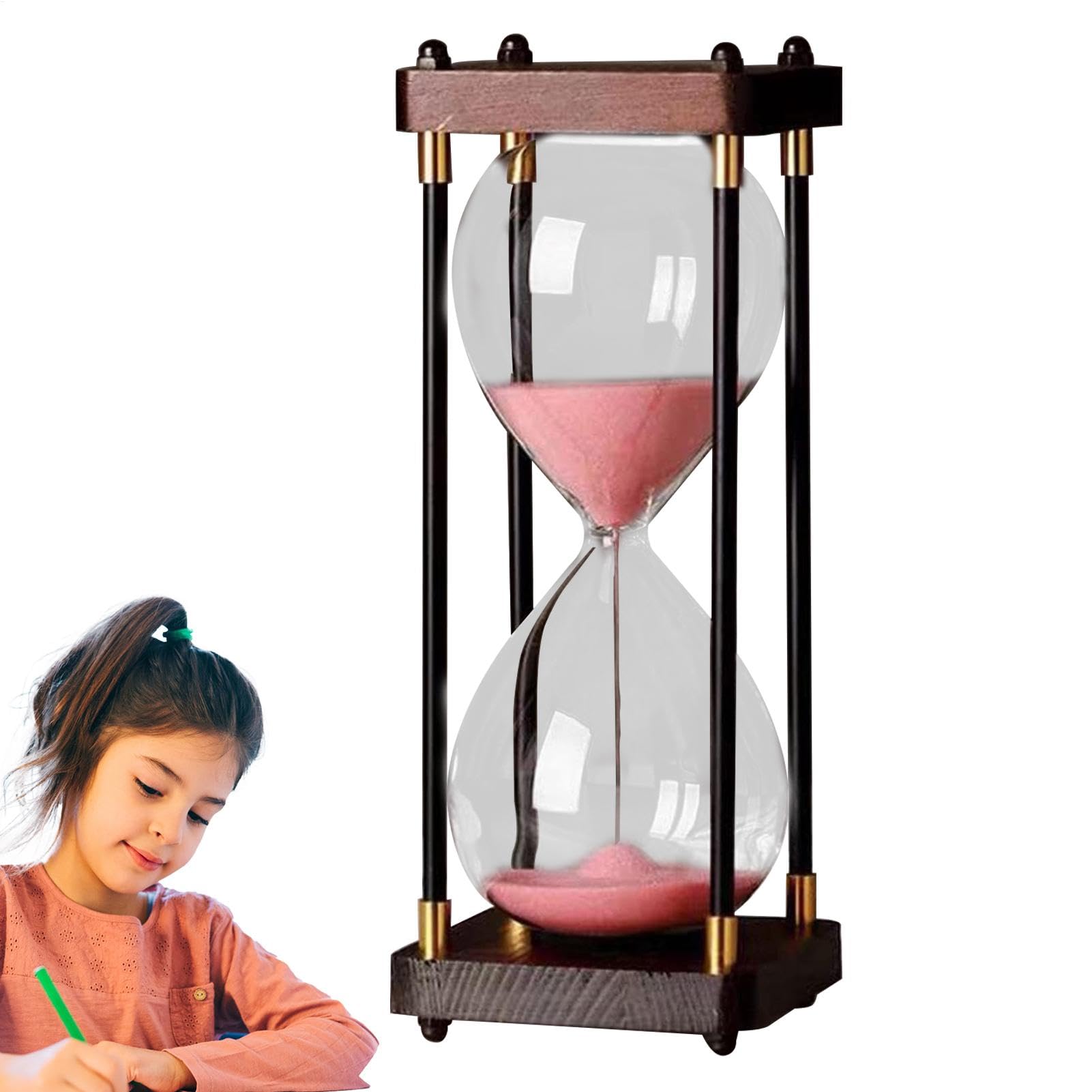 60 Minuten Sanduhr – dekorative Sanduhr – eleganter Sand-Timer – Sand ab 60 Minuten Sandornament, Dekoration des Schul- und Bücherregals