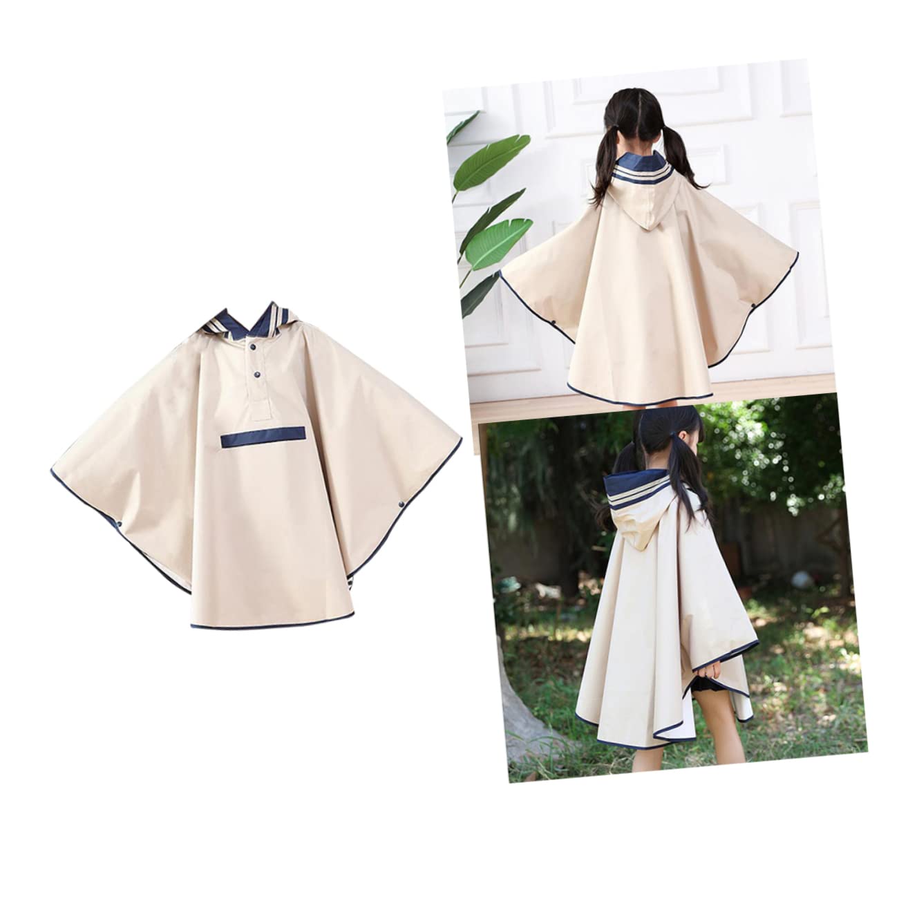 abbigliamento da pioggia per ragazze raincoat for mantello per pantaloni impermeabili poncho piovere indumenti impermeabili per impermeabile per Navy