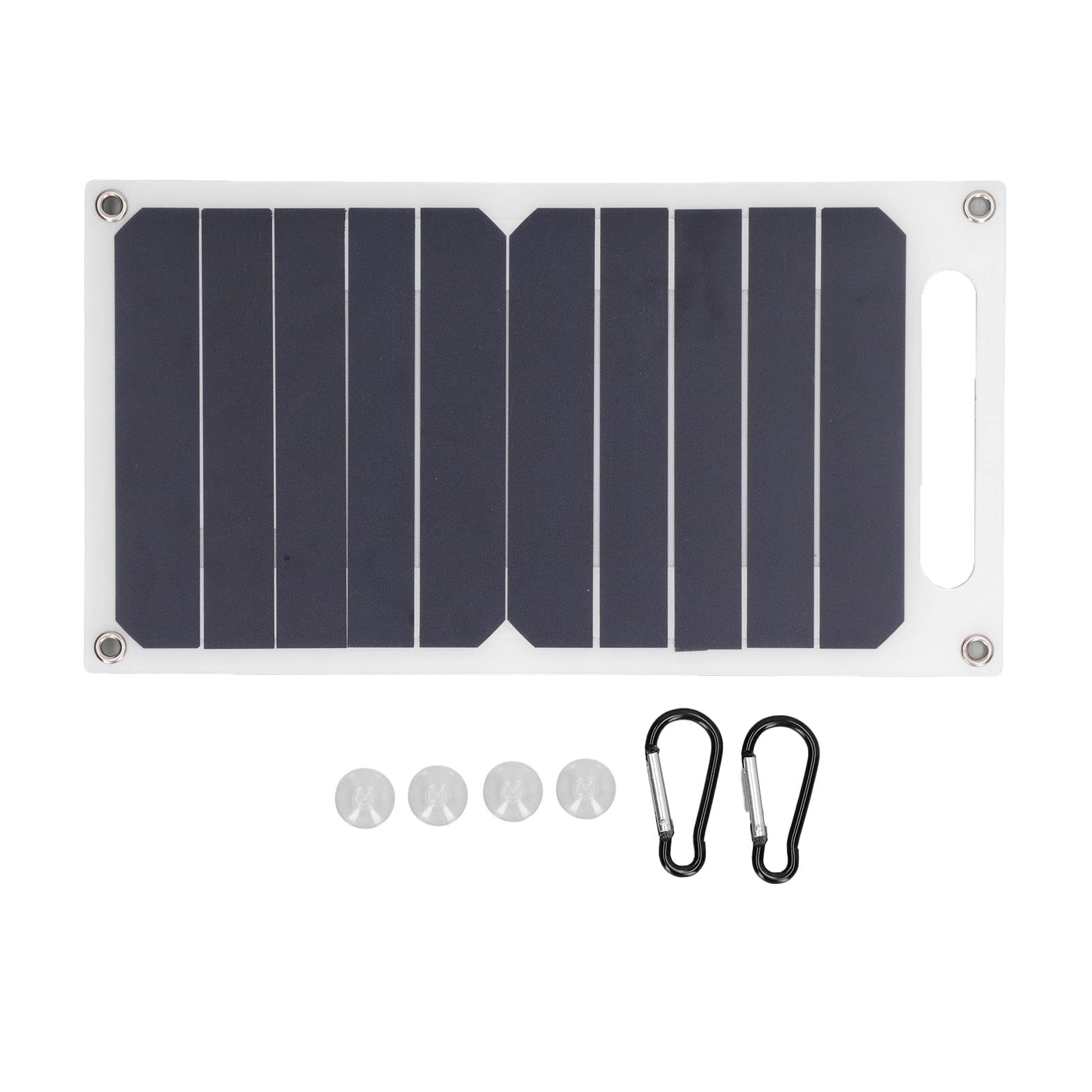 Cargador de panel solar portátil de 6W para mantener tus dispositivos con energía en el camping