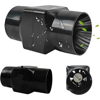 Rohrventilator 50mm Abluftventilator Leise Inline-Kanalventilator Badl fter Rohrl fter mit EU-Stecker Verwendet f r B ro Wachstumszelte Hydroponik 6W 36 m /h 34dB