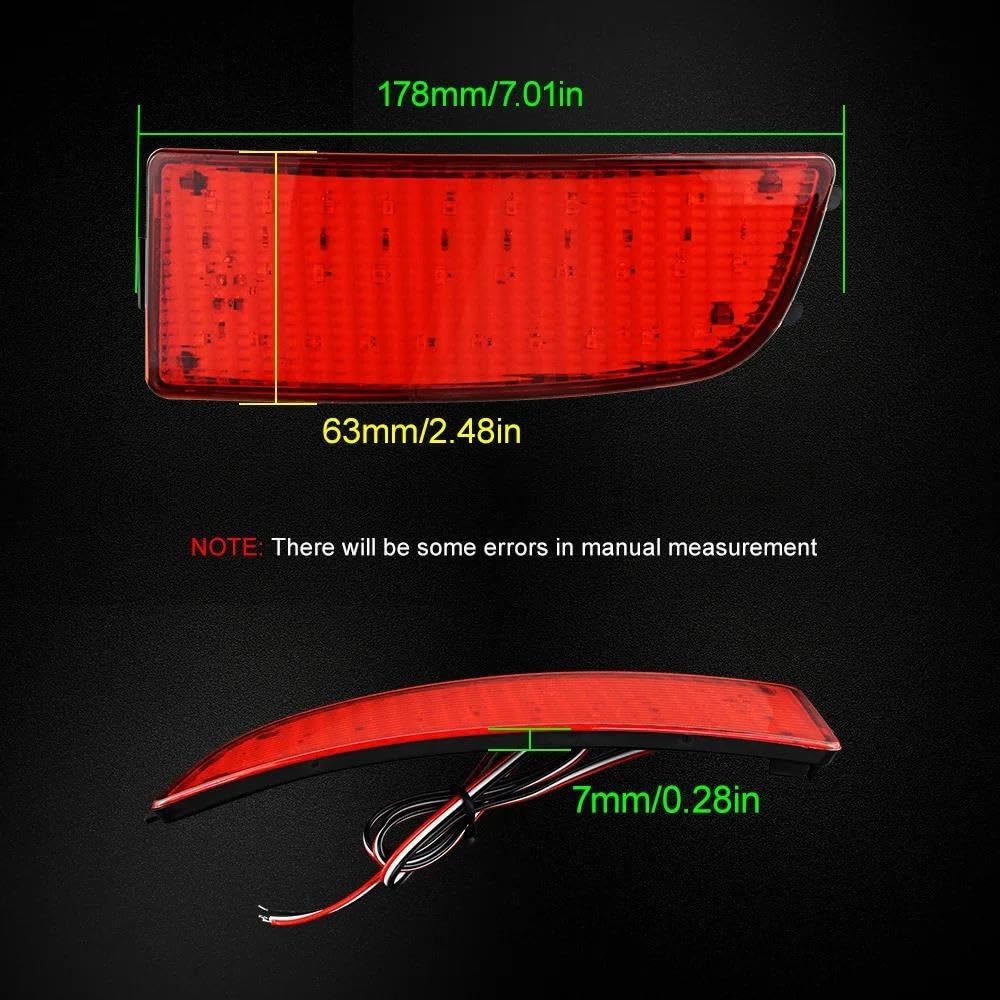 Para Mercedes Para Benz Para Dodge 2006-2016 Luz Reflectora Parachoques