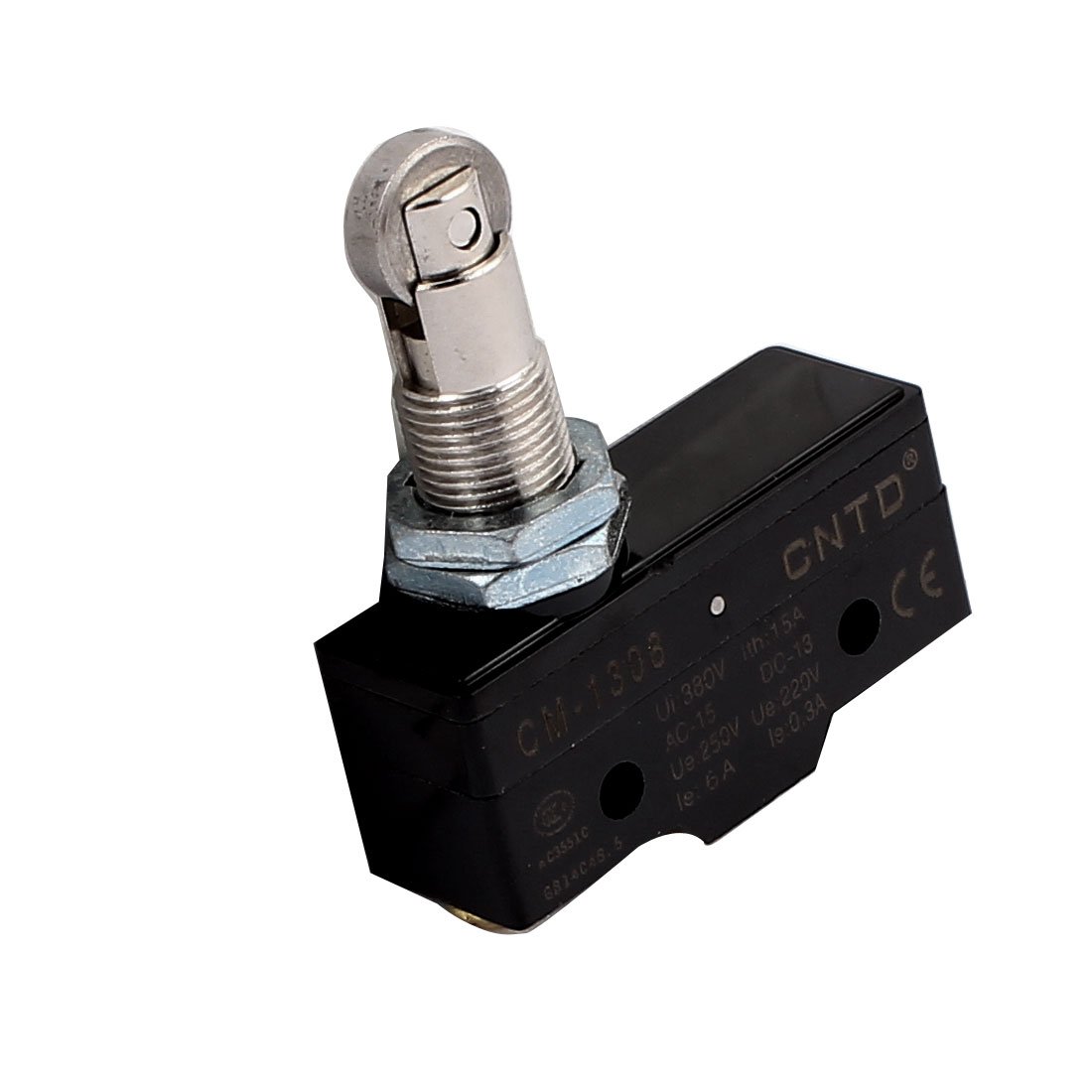 Aexit CM-1308 3 Wall Switches Screw Terminals Panel Mount Roller Plunger Mini Dimmer Switches Limit Switch