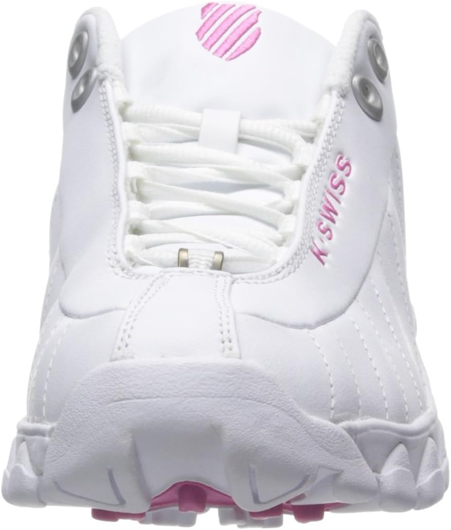 K-Swiss Women's ST329 CMF Sneaker 5 White/Shocking Pink