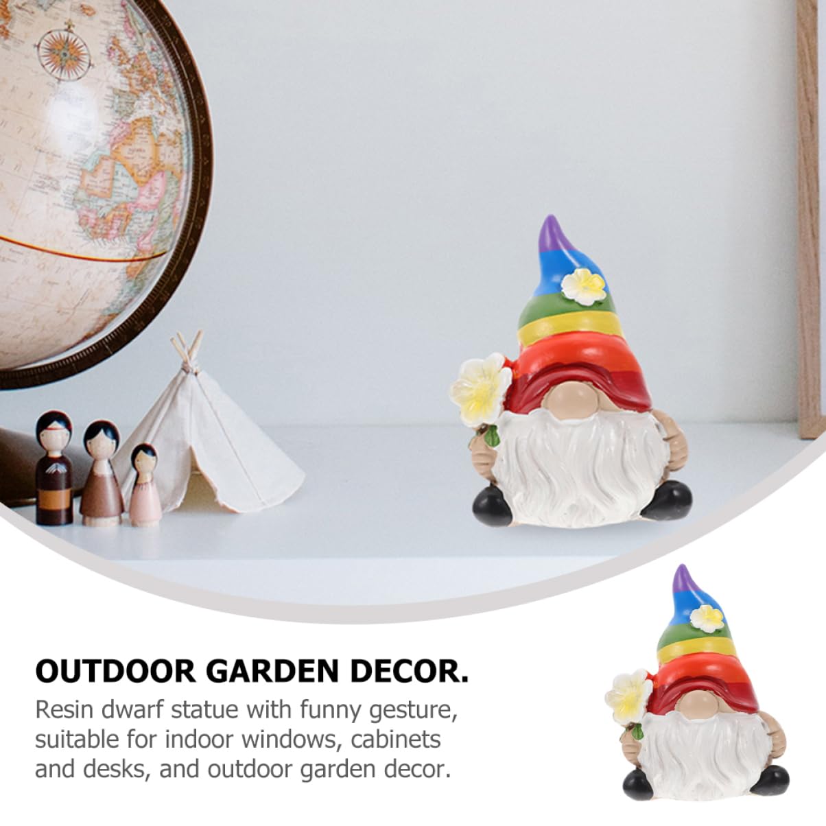 BESTonZON 5 Sätze Garten Dekoration Lustige GNOME Figuren Resin Für Garten Terrasse Und Innenräume Geschenkidee Für Gartenliebhaber Und Freunde 2 Stück * 5