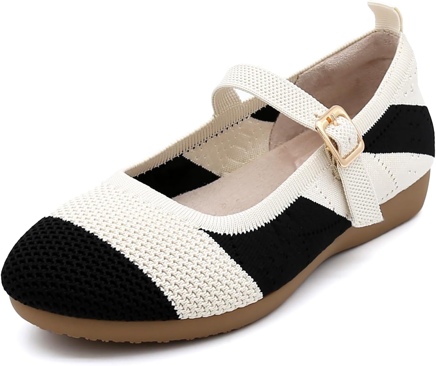 Mary Jane Flats Shoes for Women Comfortable Dressy Casual Womens Office Non Slip Work Shoes Ballet Flats - Image 3