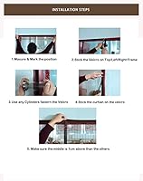 Vista 6 de Liveinu - Pantalla magnética para puerta de garaje tamaño para 2 autos o para garaje individual, individual o doble, con velcro para instalación