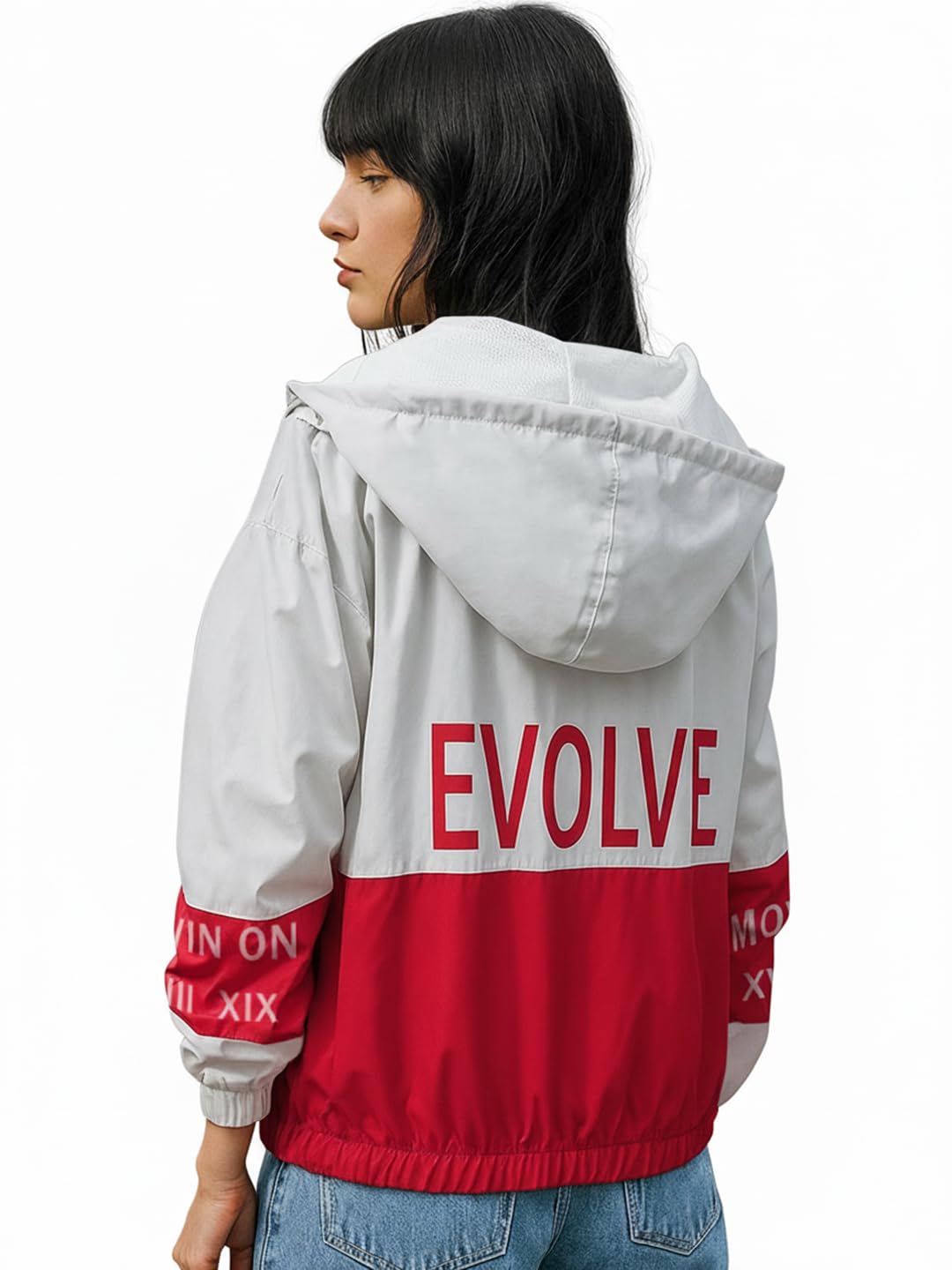 Women's Nylon Super Loose Fit Hooded Windcheater Jacket | Bewakoof Air 1.0 | Jacket for Women Winter Wear-picture-18