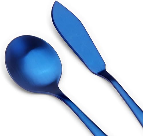 Miniatura 9 de SHARECOOK Juego de cubiertos de acero inoxidable de 20 piezas juego de utensilios de cocina para 4 juego de cubiertos para el hogar y el restaurante