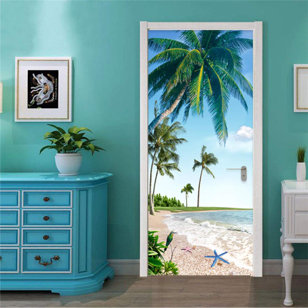 Xxwyxzty 3d Door Pattern Photo Image Applique Poster Sticker