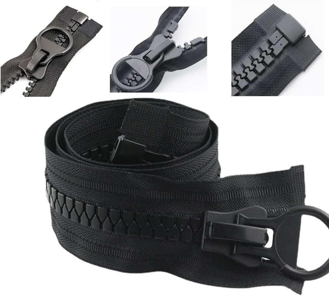 Amazon.com: Leadigol 28 Inch Separating Jacket Zipper, 3pcs Canvas ...