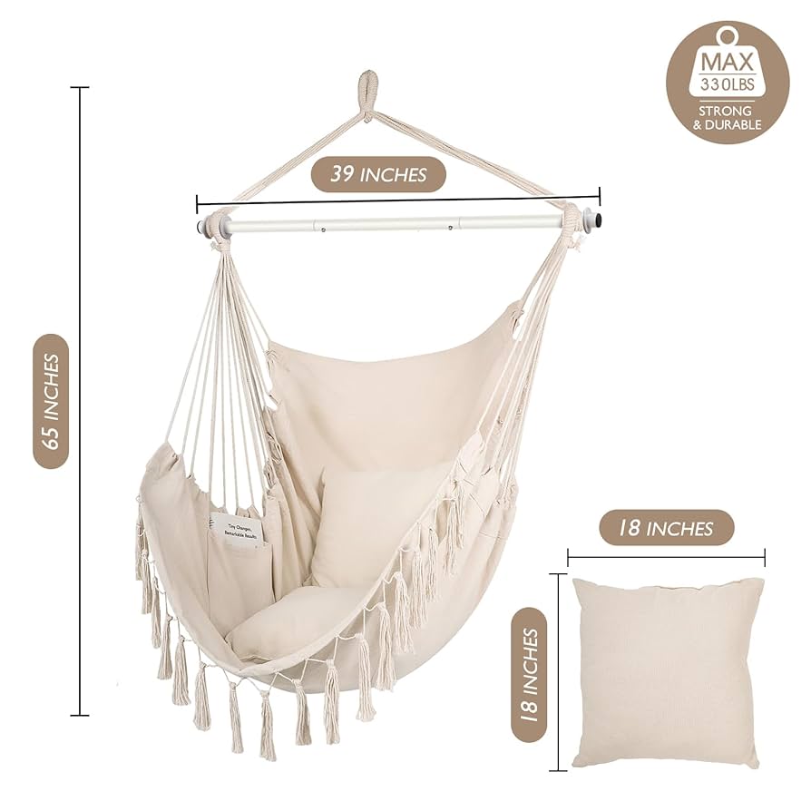 ハンモックチェア　ベージュ FUTURE FOX ハンモックチェア アウトドアチェア ベージュ