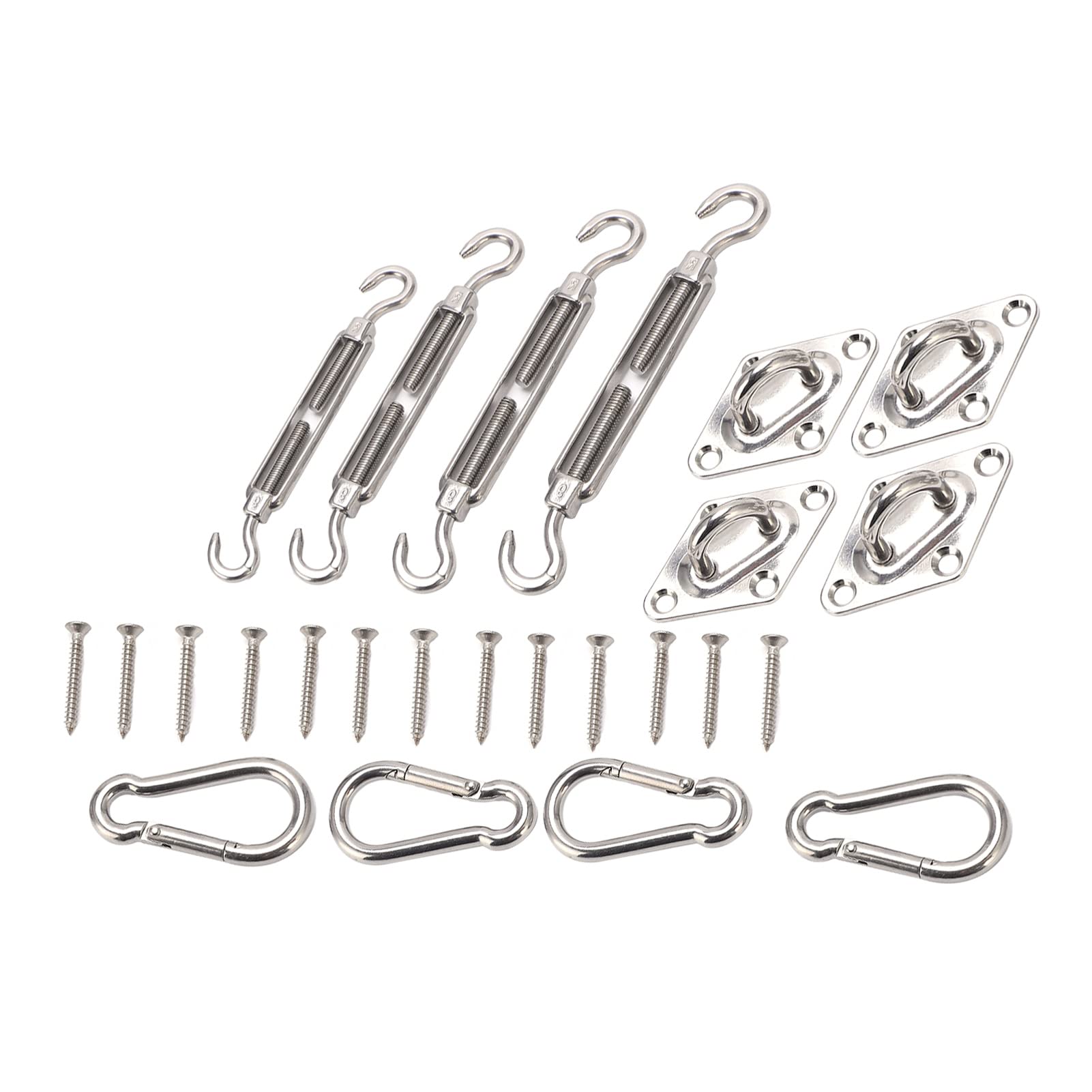 ZIZEV Sunshade Sail Hardware Kit, Portable Awning Hardware Kit for Garden for Lawn for Courtyard